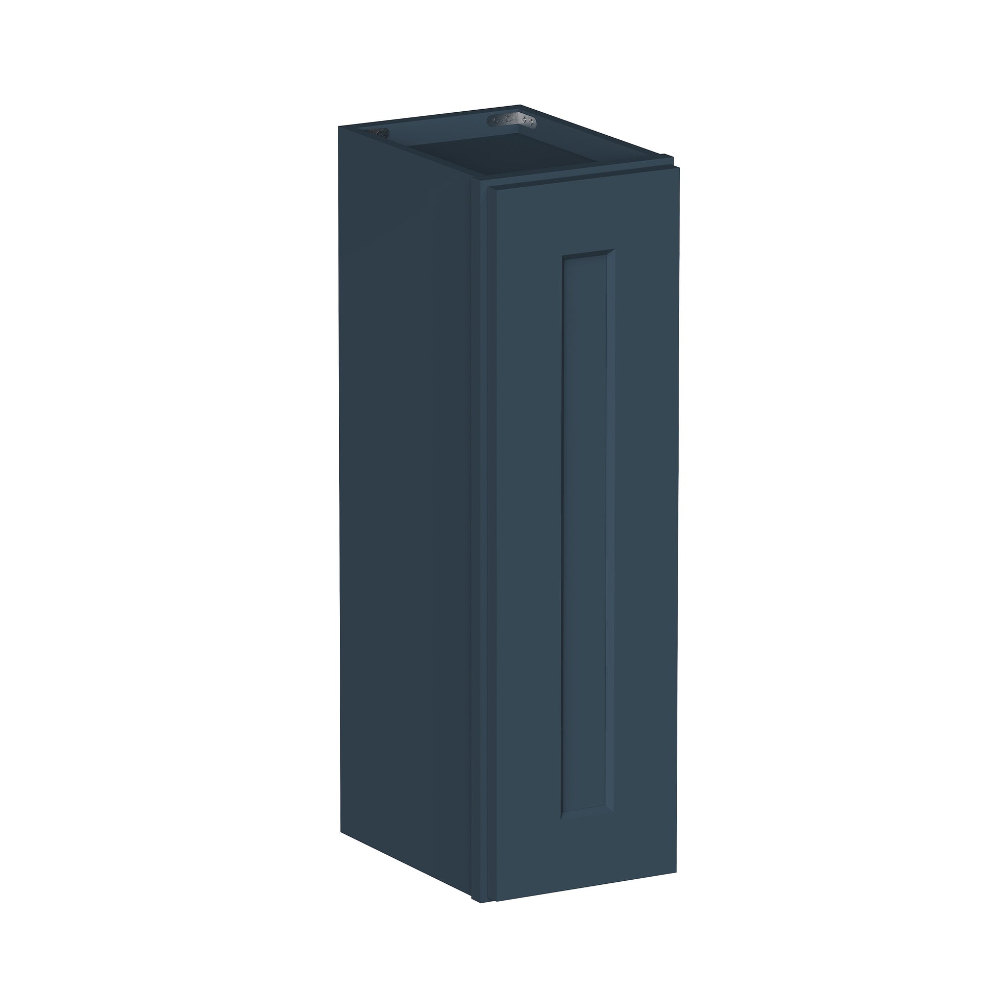 Cyber Grey RTA 9"-21"W x 12"D x 30"-42"H 15-Size Standard Wall Cabinet with Door and Shelves
