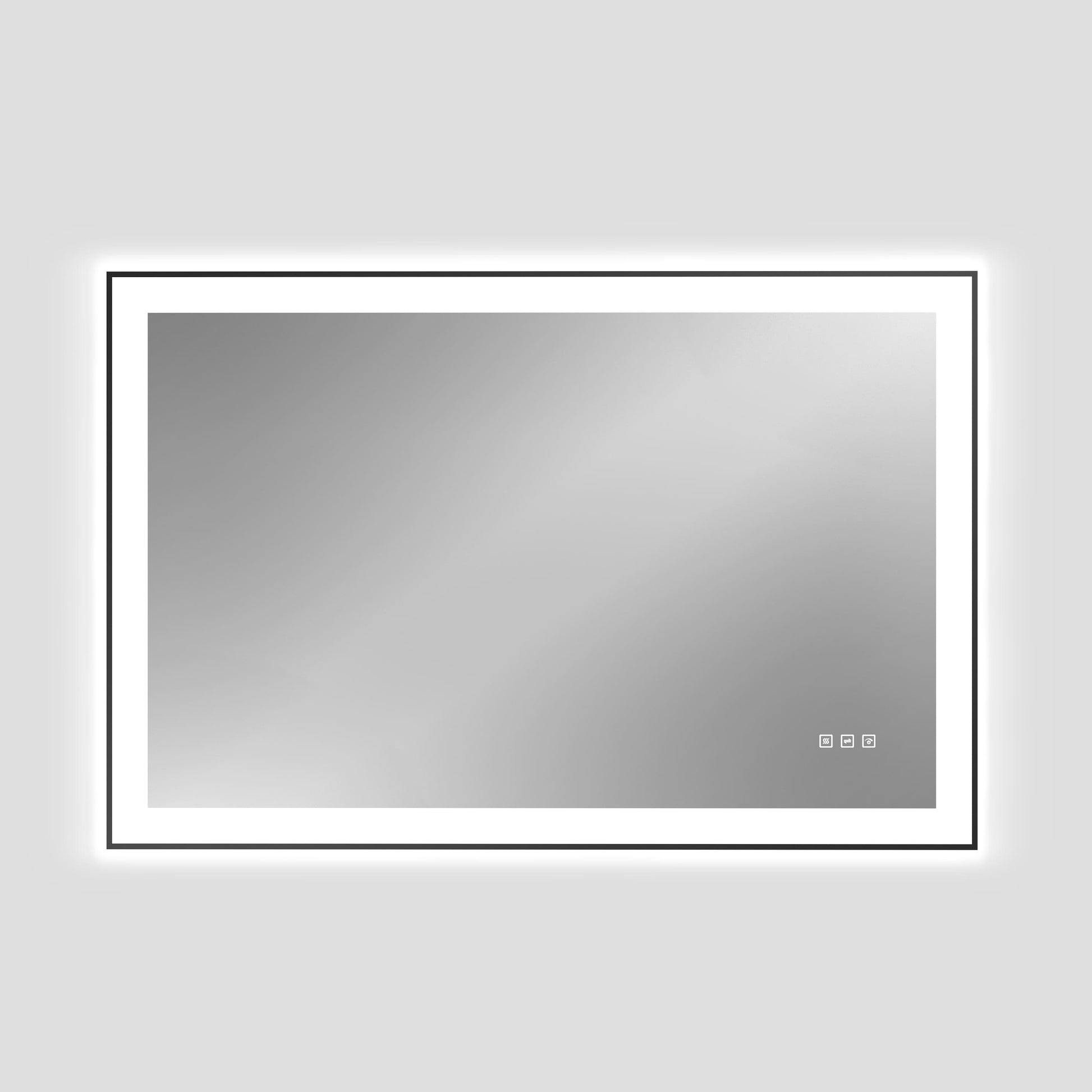 Dual Frame Layers LED Bathroom Mirror with Dual Light Strips