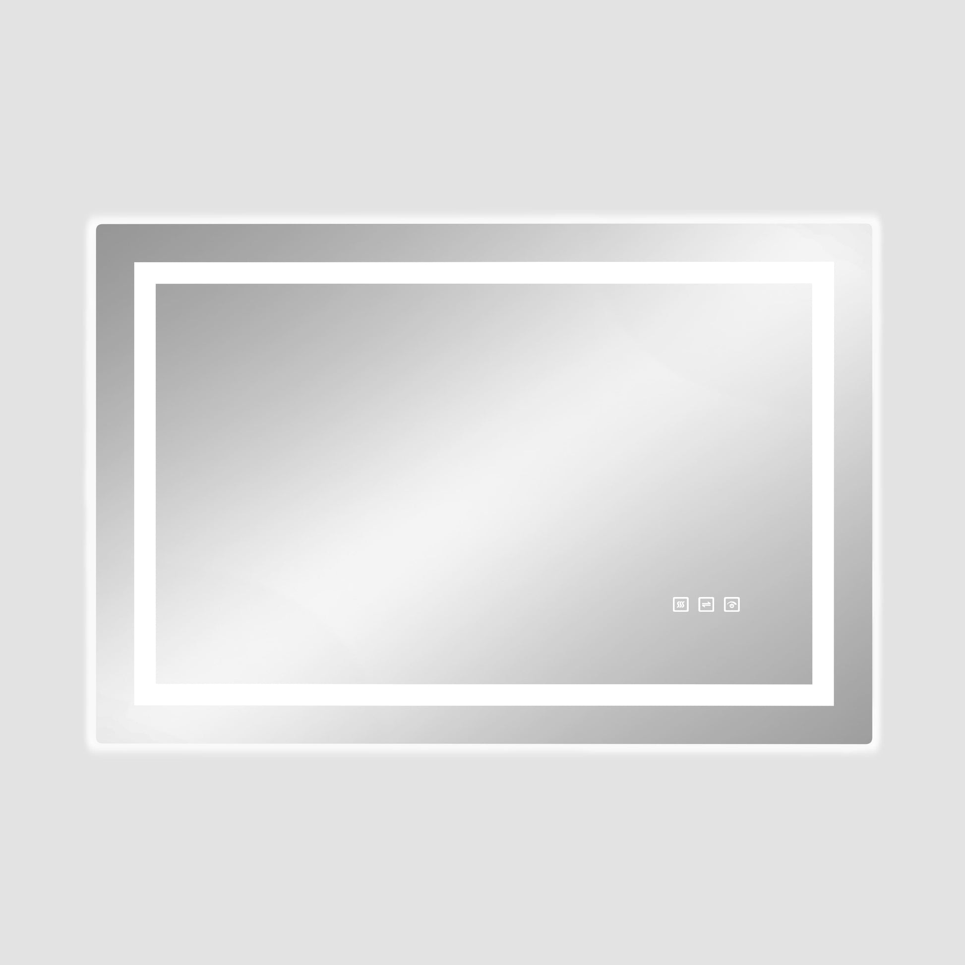 Dual Lighting LED Bathroom Mirror with Touch Dimming, Anti Fog
