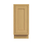 Inset Hazelnut Oak RTA 12-21"W x 34.5"H x 25"D 4-Size Full Height Single Door Base Cabinet