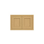 Inset Hazelnut Oak RTA 24-36"W x 12-24"H x 13.5"D 10-Size Double Doors Wall Cabinet