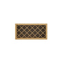 Inset Hazelnut Oak RTA 24-36"W x 15-30"H x 13.5"D 5-Size Diamond Lattice Wine Grid Wall Rack Cabinet