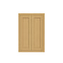 Inset Hazelnut Oak RTA 24-36"W x 30-42"H x 13.5"D 15-Size Double Doors Wall Cabinet