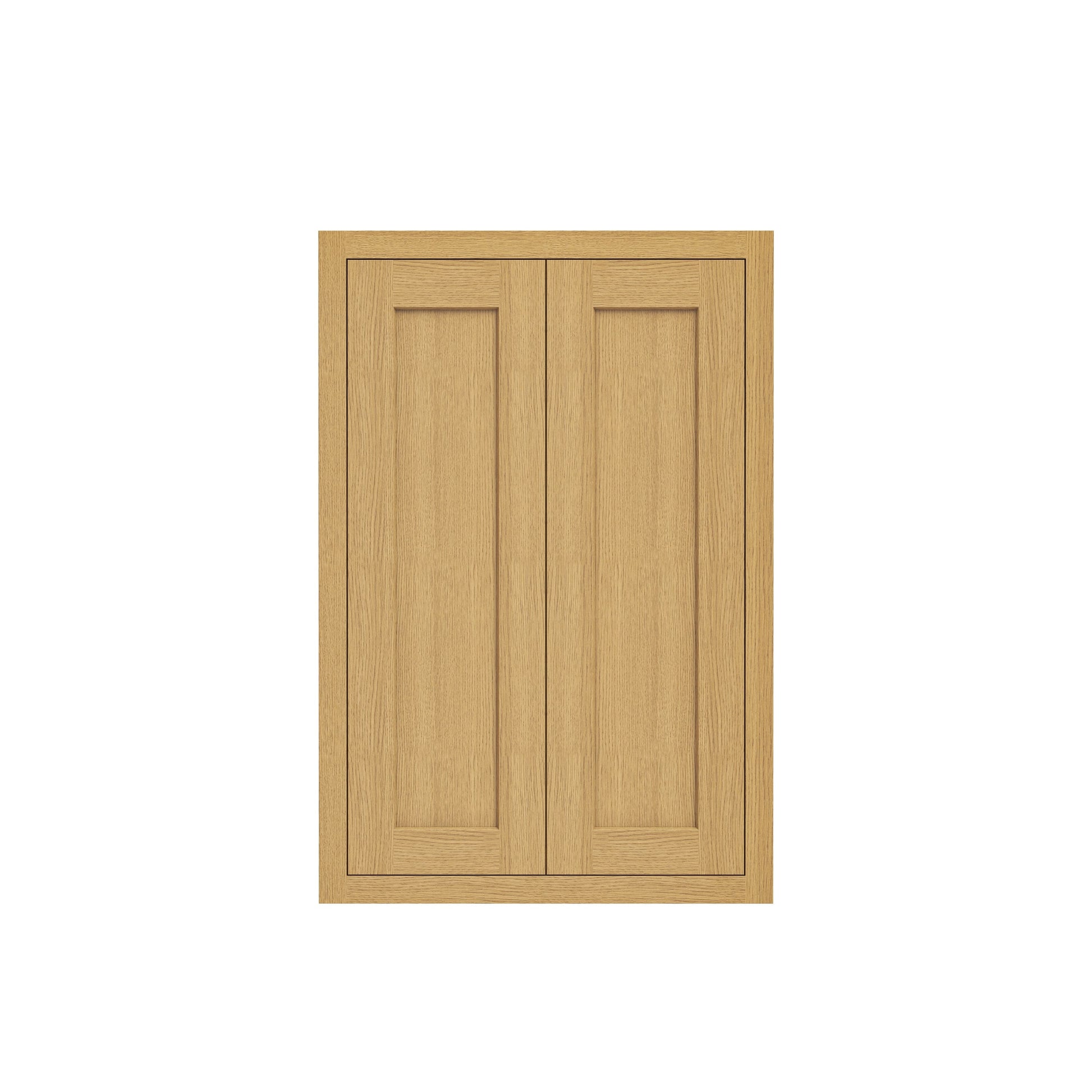 Inset Hazelnut Oak RTA 24-36"W x 30-42"H x 13.5"D 15-Size Double Doors Wall Cabinet