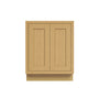 Inset Hazelnut Oak RTA 24-36"W x 34.5"H x 25"D 5-Size Full Height Double Doors Base Cabinet