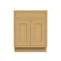 Inset Hazelnut Oak RTA 24-36"W x 34.5"H x 25"D 5-Size Single Drawer Base Cabinet with 2 Doors