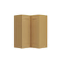 Inset Hazelnut Oak RTA 25.5"W x 18-42"H x 13.5"D 3-Size Easy Reach Wall Cabinet with 2-3 shelves