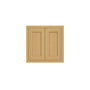 Inset Hazelnut Oak RTA 30-36"W x 12-24"H x 25"D 7-Size Double Doors Wall Cabinet