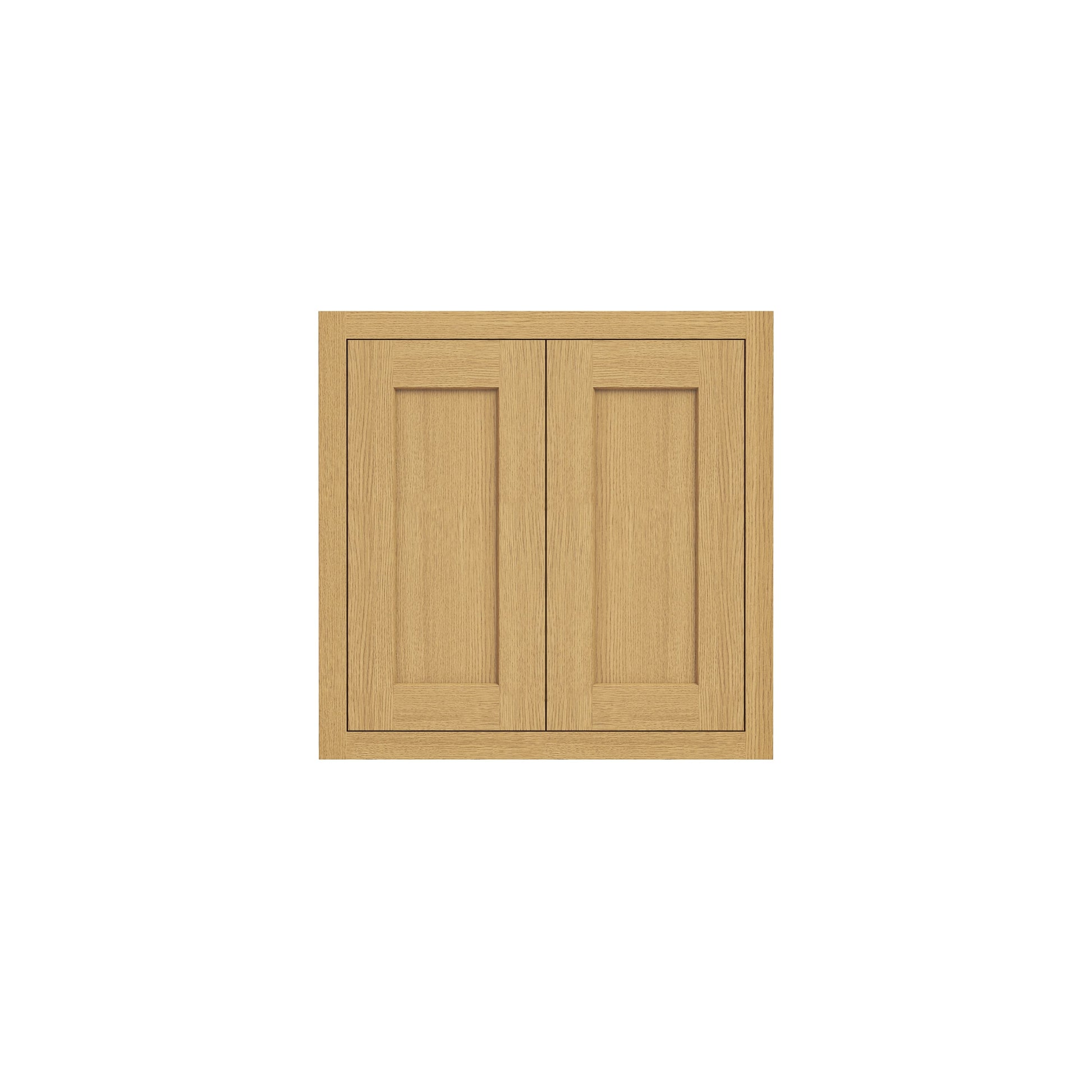 Inset Hazelnut Oak RTA 30-36"W x 12-24"H x 25"D 7-Size Double Doors Wall Cabinet