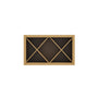 Inset Hazelnut Oak RTA 30-36"W x 15-18"H x 13.5"D 4-Size X-Shaped Wine Grid Wall Rack Cabinet