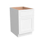 Inset Origami White RTA 18"W x 34.5"H x 25"D Base Waste Basket Cabinet with 2 Bins