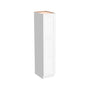 Inset Origami White RTA 18"W x 84-96"H x 25"D 3-Size Pantry Cabinet with 2 Doors and 4 Shelves