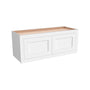 Inset Origami White RTA 24-36"W x 12-24"H x 13.5"D 10-Size Double Doors Wall Cabinet