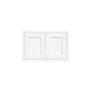 Inset Origami White RTA 24-36"W x 12-24"H x 13.5"D 10-Size Double Doors Wall Cabinet