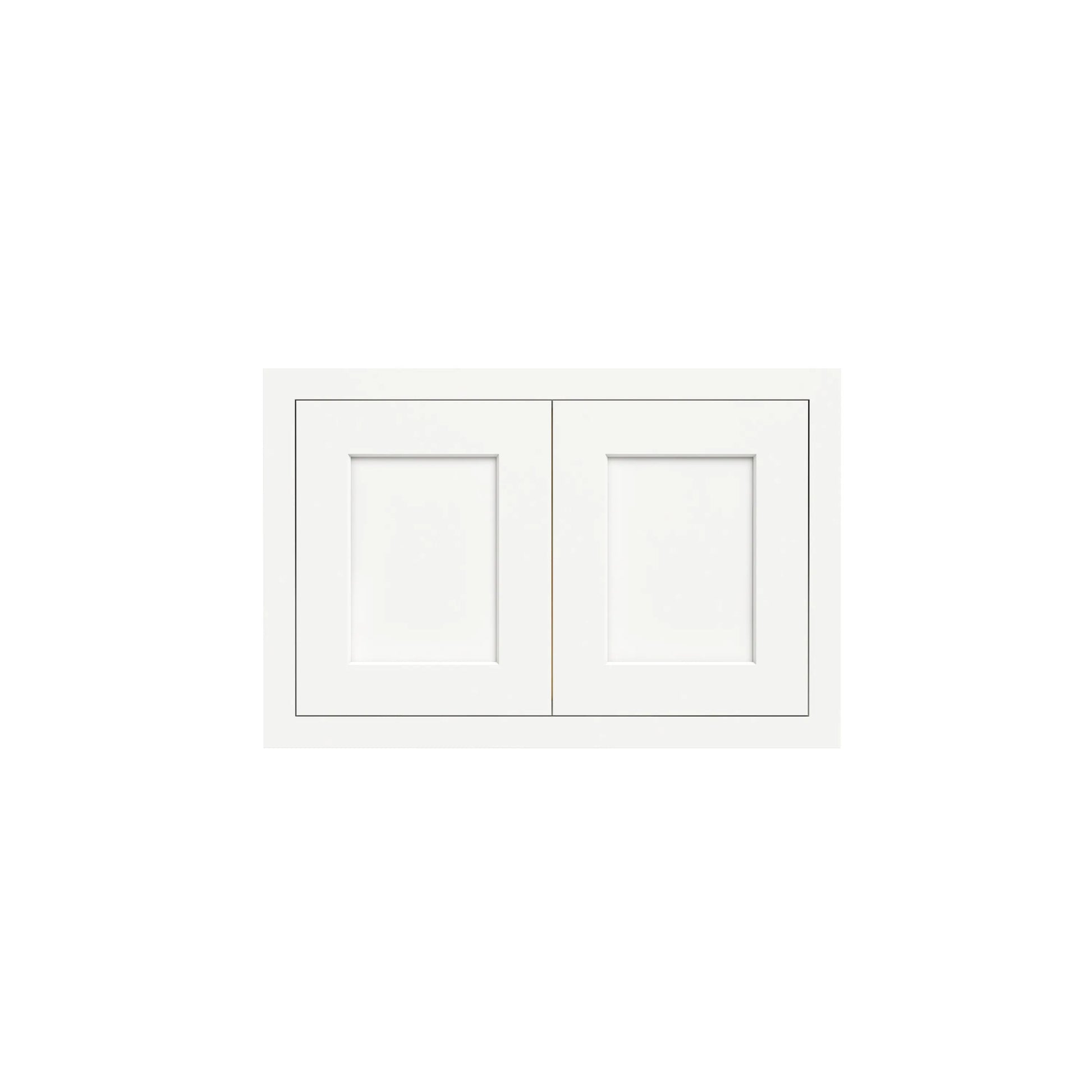 Inset Origami White RTA 24-36"W x 12-24"H x 13.5"D 10-Size Double Doors Wall Cabinet