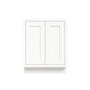 Inset Origami White RTA 24-36"W x 34.5"H x 25"D 5-Size Full Height Double Doors Base Cabinet