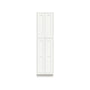 Inset Origami White RTA 24-36"W x 84-96"H x 25"D 9-Size Pantry Cabinet with 4 Doors and 4 Shelves