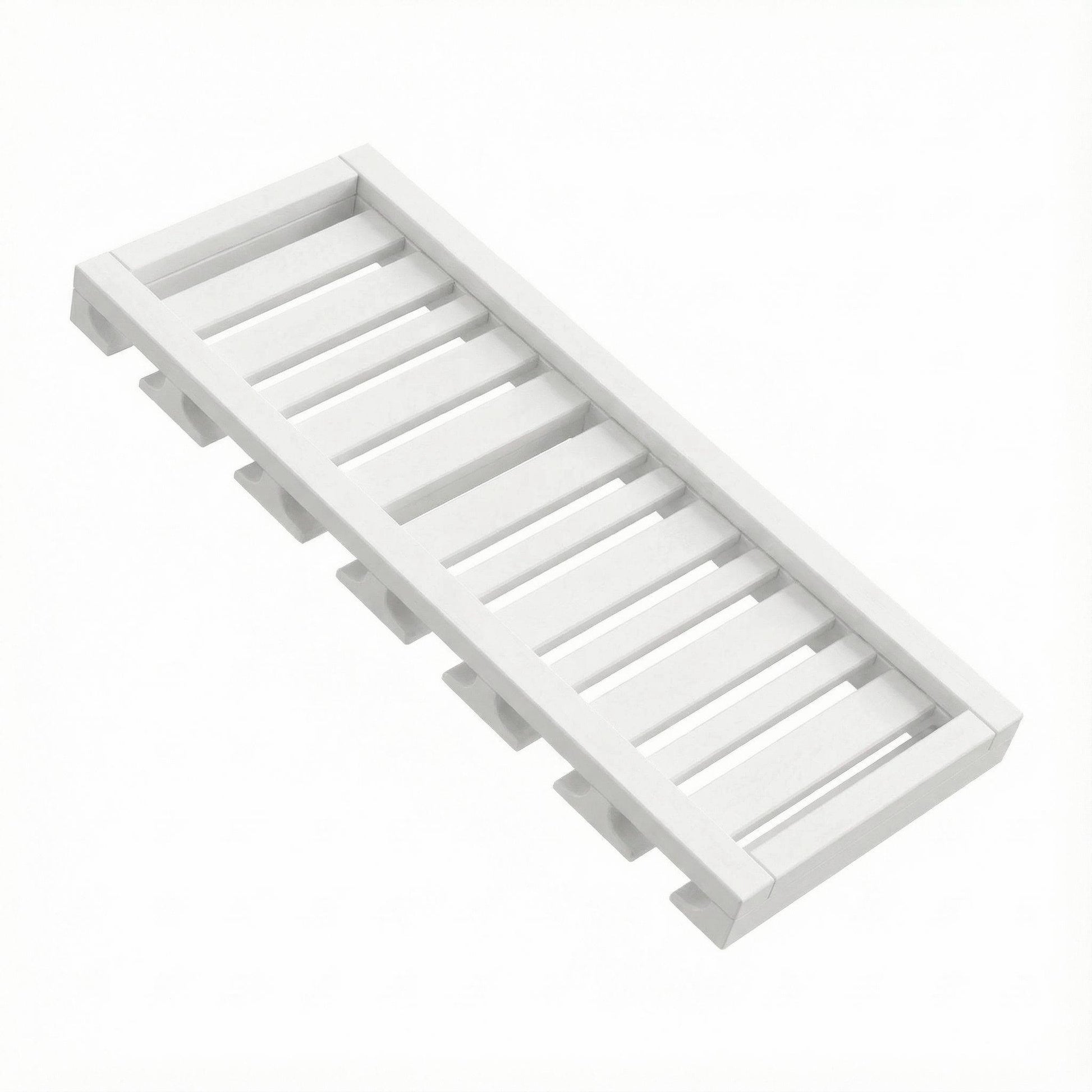Inset Origami White RTA 30-36"W x 1.63"H x 13.5"D 2-Size Wall Glass Hanger