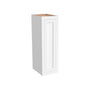Inset Origami White RTA 9-21"W x 30-42"H x 13.5"D 15-Size Single Door Wall Cabinet