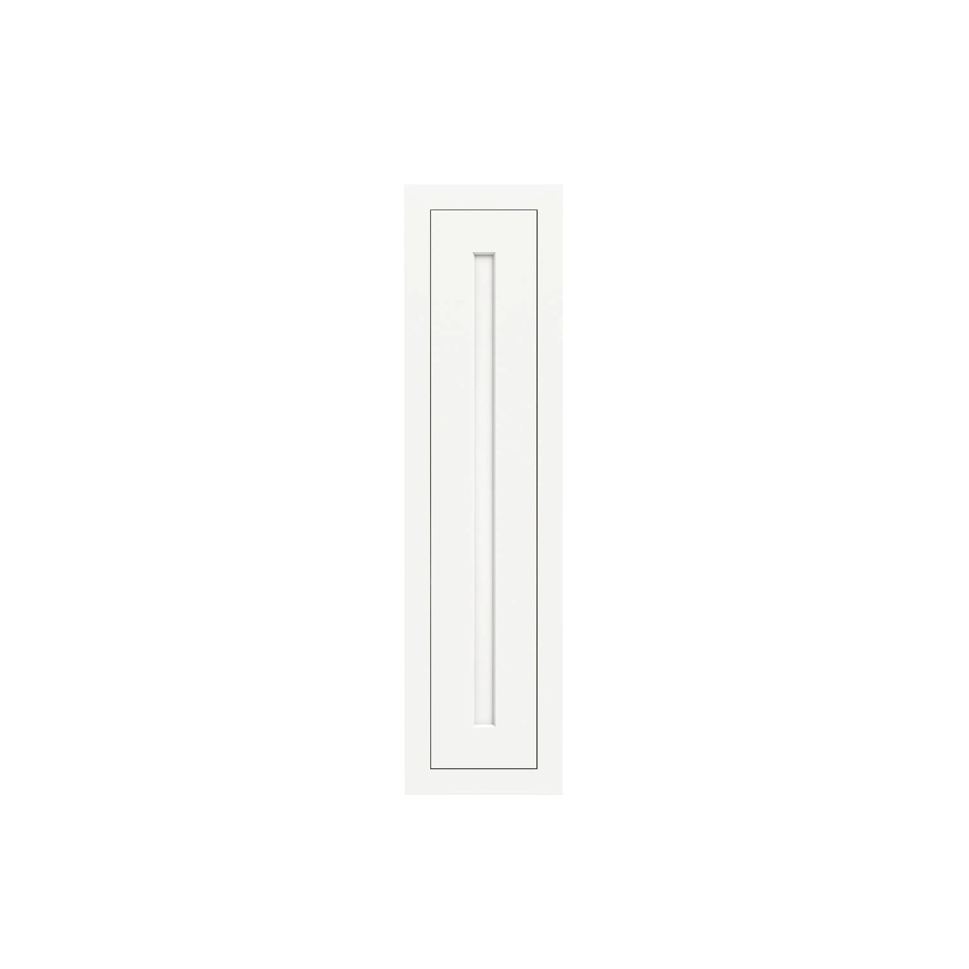 Inset Origami White RTA 9-21"W x 30-42"H x 13.5"D 15-Size Single Door Wall Cabinet