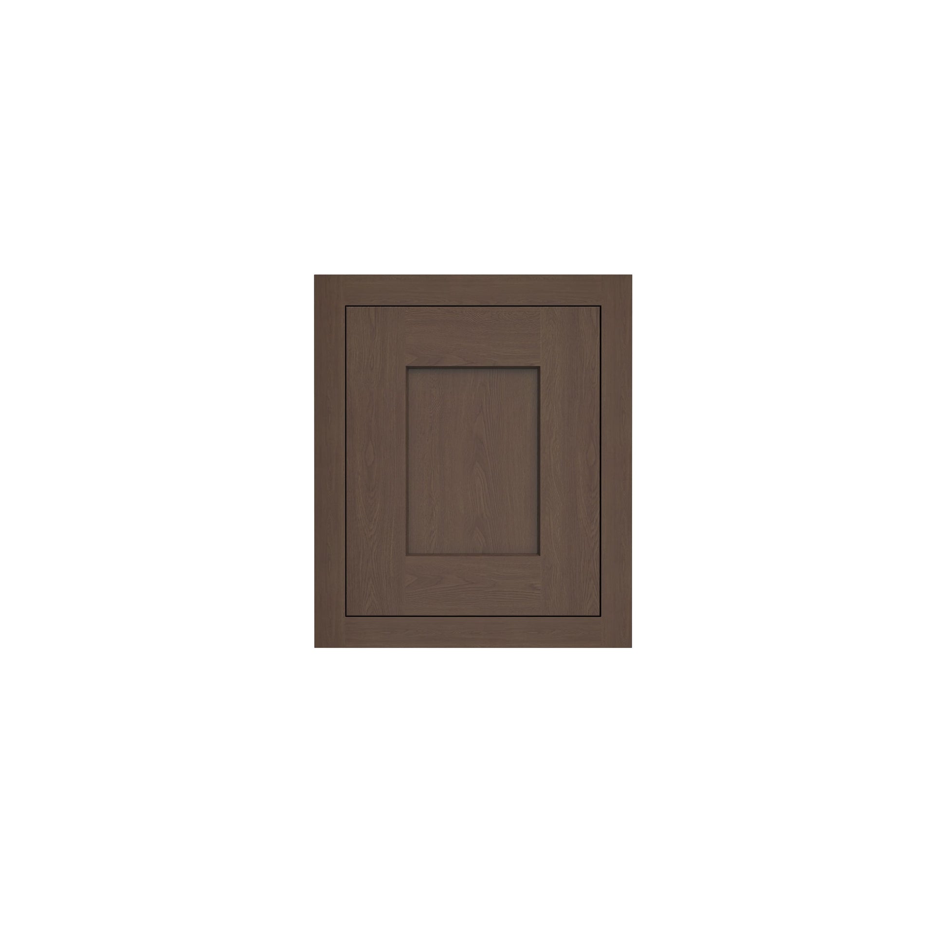 Inset Truffle Brown RTA 12-21"W x 18"H x 13.5"D 4-Size Single Door Wall Cabinet