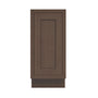 Inset Truffle Brown RTA 12-21"W x 34.5"H x 25"D 4-Size Full Height Single Door Base Cabinet