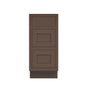Inset Truffle Brown RTA 12-36"W x 34.5"H x 25"D 9-Size Base Cabinet with 3 Drawers