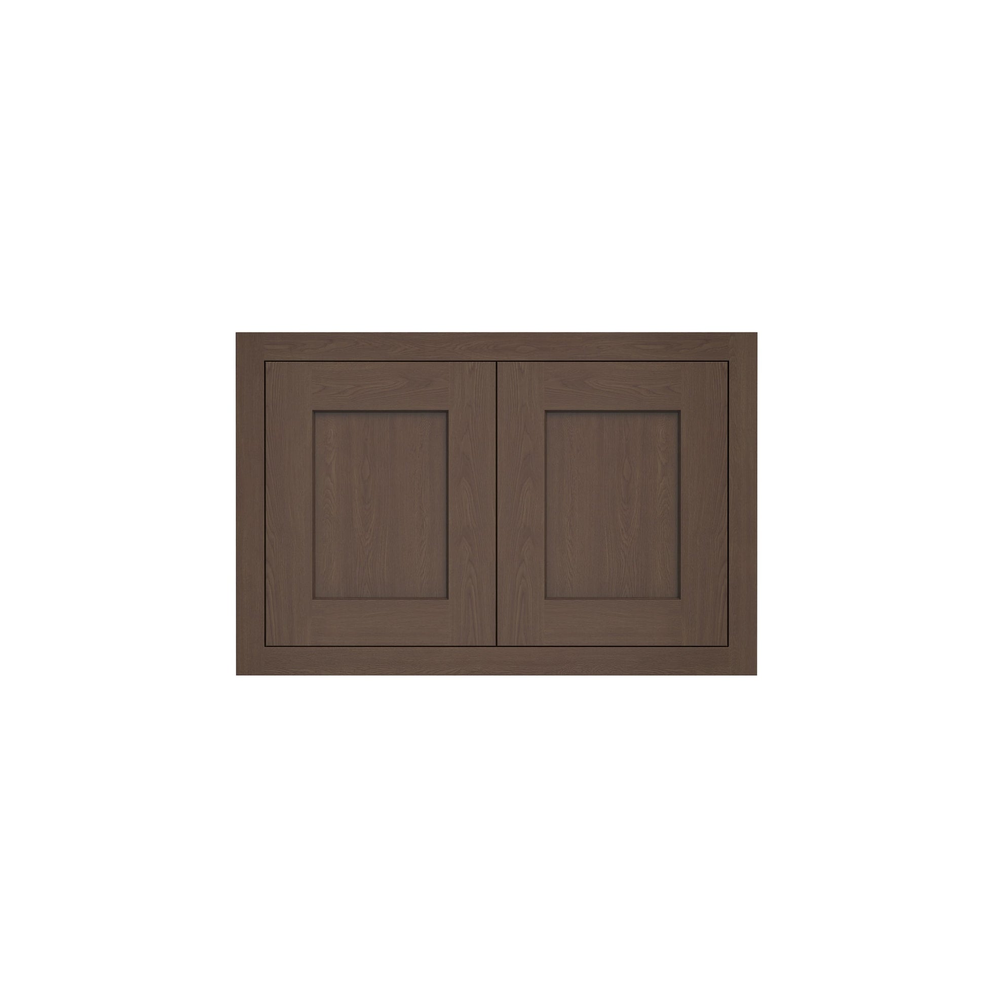 Inset Truffle Brown RTA 24-36"W x 12-24"H x 13.5"D 10-Size Double Doors Wall Cabinet