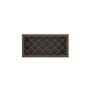 Inset Truffle Brown RTA 24-36"W x 15-30"H x 13.5"D 5-Size Diamond Lattice Wine Grid Wall Rack Cabinet