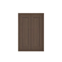 Inset Truffle Brown RTA 24-36"W x 30-42"H x 13.5"D 15-Size Double Doors Wall Cabinet