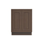 Inset Truffle Brown RTA 24-36"W x 34.5"H x 25"D 5-Size Full Height Double Doors Base Cabinet