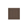 Inset Truffle Brown RTA 30-36"W x 12-24"H x 25"D 7-Size Double Doors Wall Cabinet