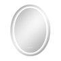 Modern Oval LED Bathroom Mirror with Ambient Backlighting