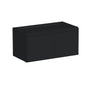 Slim Ebony Black Shaker RTA 24"-36"W x 12"-24"H x 12"D 17-Size Short Wall Cabinet with 2 Doors