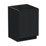 Slim Ebony Black Shaker RTA 24"-36"W x 34.5"H x 24"D 5-Size Full Height Door Base Cabinet with 2 Doors