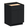 Slim Ebony Black Shaker RTA 24"/27"/30"W x 34.5"H x 24"D Standard Base Cabinet with 1 Drawer and 2 Doors