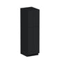 Slim Ebony Black Shaker RTA 24"/30"W x 84"/90"/96"H x 27"D 6-Size Tall Pantry Cabinet with 4 Doors and Shelves