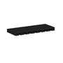 Slim Ebony Black Shaker RTA 30"W x 1.5"H x 12"D Glass Holder