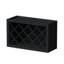Slim Ebony Black Shaker RTA 30"W x 18"H x 12"D Wine Rack Wall Cabinet