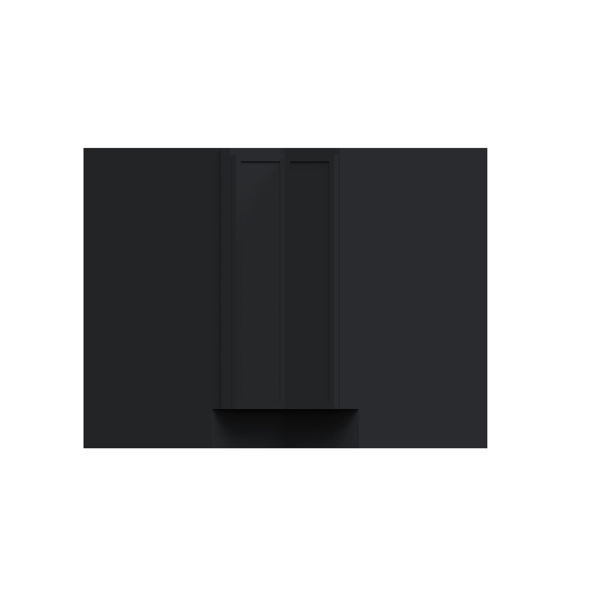 Slim Ebony Black Shaker RTA 33"/36"W x 34.5"H x 24"D Lazy Susan Base Cabinet