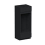 Slim Ebony Black Shaker RTA 33"W x 84"/90"/96"H x 27"D Double Oven Cabinet with 1 Drawer and 2 Doors