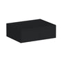 Slim Ebony Black Shaker RTA 36"W x 12"/15"/18"/24"H x 27"D Deep Wall Cabinet with 2 Doors