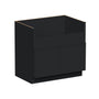 Slim Ebony Black Shaker RTA 36"W x 34.5"H x 24"D Farm Sink Base Cabinet with 2 Doors