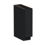 Slim Ebony Black Shaker RTA 9"/18"/21"W x 34.5"H x 24"D Full Height Door Base Cabinet with Single Door