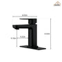 Single Handle Bathroom Basin Faucet with Drainer and Deckplate