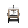 Freestanding Bathroom Vanity with White Ceramic Sink & Hot and Cold Faucet