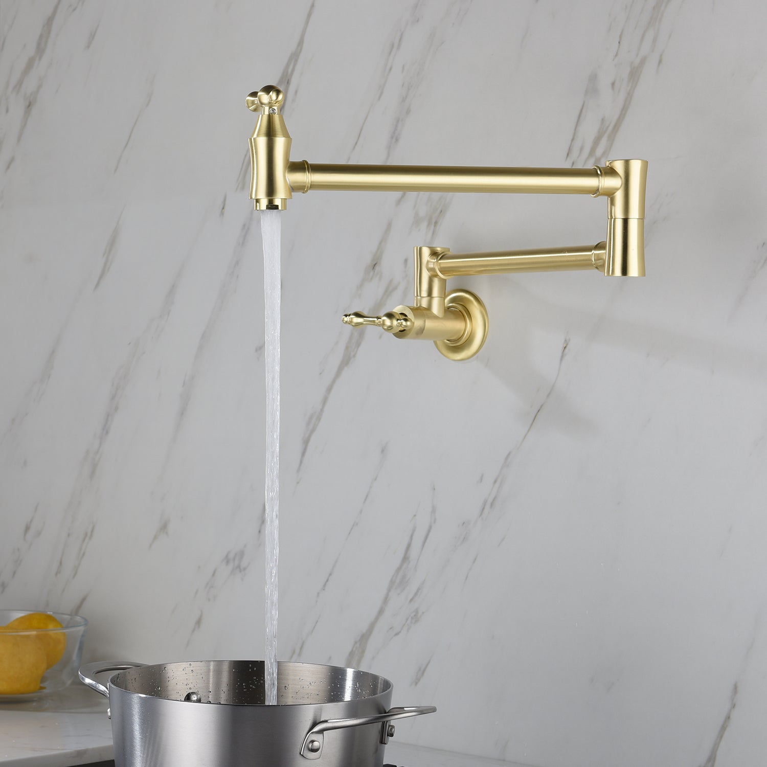 Pot Filler Faucet Wall Mount-CASAINC