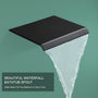 12" Wall-Mount Shower System with Tub Spout in Matte Black