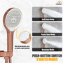 16'' Round Rainfall Multifunctional Shower System With 3-Spray Modes