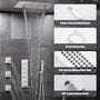 20*24'' Rectangle Shower System With 4 Sprays Modes & 3 Body Jets